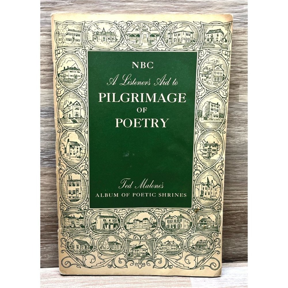 NBC A Listener's Aid to Pilgrimage of Poetry Ted Malone 1939 Vintage Book